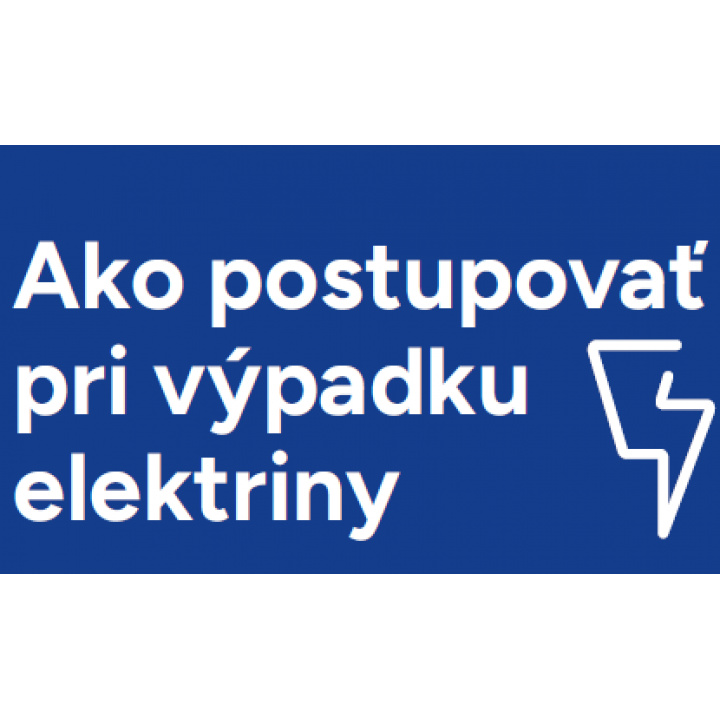 Ako postupovať pri výpadku elektriny