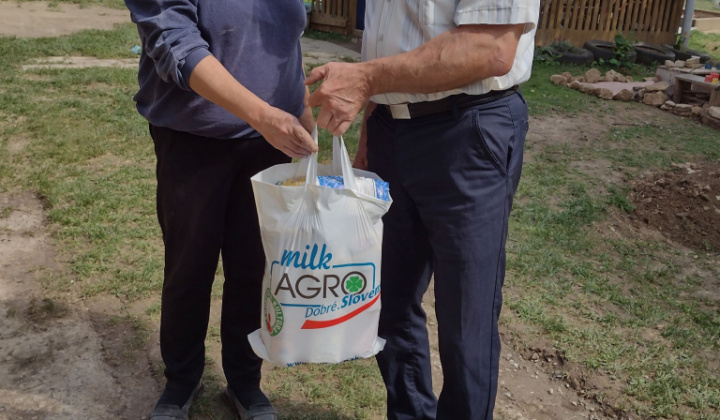 Materiálna pomoc občanom obce po tornáde  - Raslen, s.r.o.