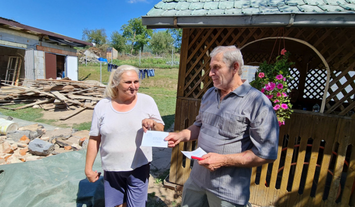 Finančná  pomoc OcÚ občanom obce po tornáde 