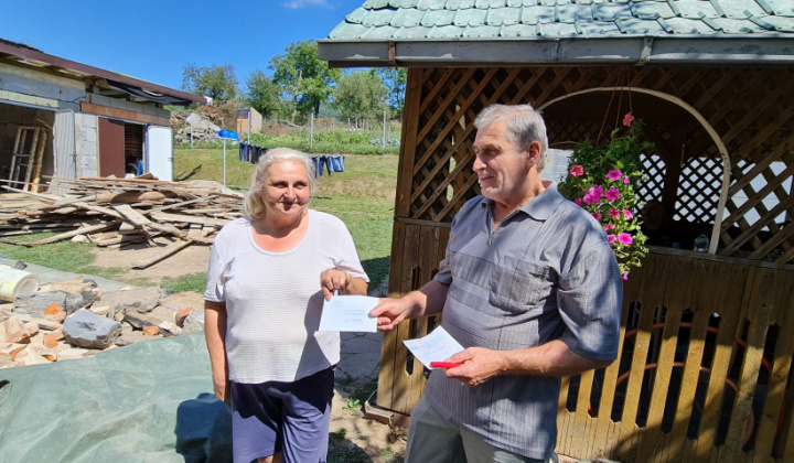 Finančná  pomoc OcÚ občanom obce po tornáde 