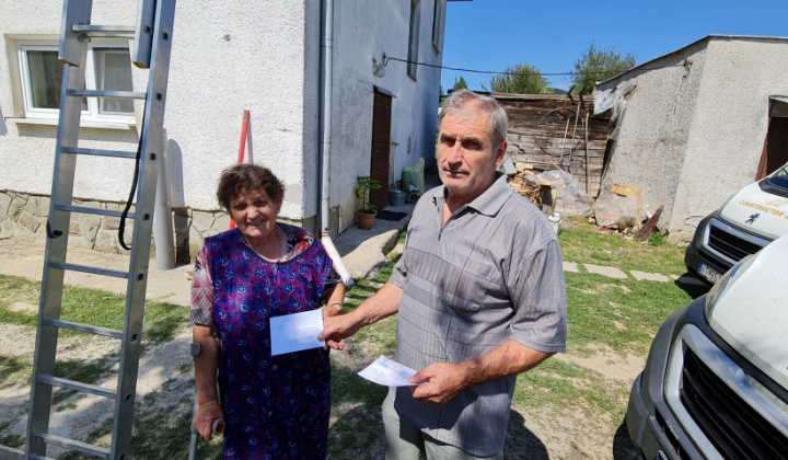 Finančná  pomoc OcÚ občanom obce po tornáde 