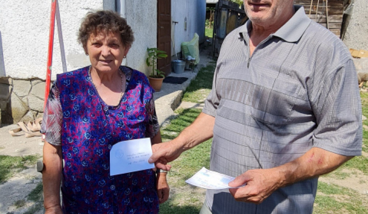 Finančná  pomoc OcÚ občanom obce po tornáde 