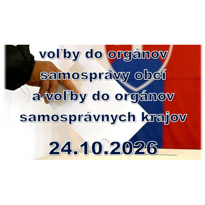 Voľby do orgánov obcí a voľby do orgánov samosprávnych krajov 24.10.2026