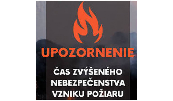 Vyhlásenie času zvýšeného nebezpečenstva vzniku požiaru